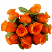 Adorno flores naranjas